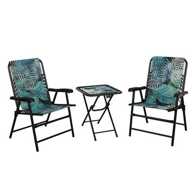 10.8KG Polyester Folding Camping Table And 2 Chairs For Picnic ODM