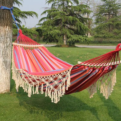 1.5kg Hand Woven Tassels Outdoor Camping Hammock Lightweight Camping