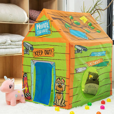 Castle Foldable Indoor Playhouse Trigoneの大きい屋内屋外の王女100x70cm