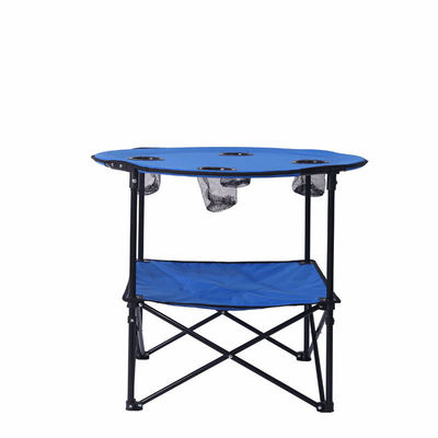 Runder Ultralight Oxford-Campingtisch-Stuhl stellte Reise-Klapptisch mit Becherhalter ein