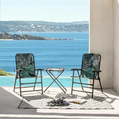 10.8KG Polyester Folding Camping Table And 2 Chairs For Picnic ODM