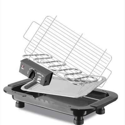 Komersial Listrik Indoor Bbq Grill Smokeless Nylon SS Korean Table Top Kompor