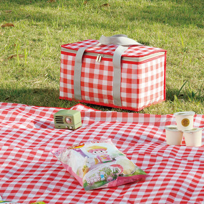 25L aluminiumfilm het Kamperen de Picknick die van de Lunchzak Buitengewoon brede Geïsoleerde Koelere Zakken vouwen