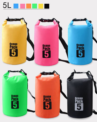 Outdoor 10L Kuru Sırt Çantası Su Geçirmez 20l Kuru Çanta Sırt Çantası 500D PVC