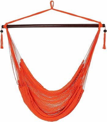 Hängende karibischer Patio-im Freien doppelte Polyester-Seil-Hängematte 100kg zu 150kg