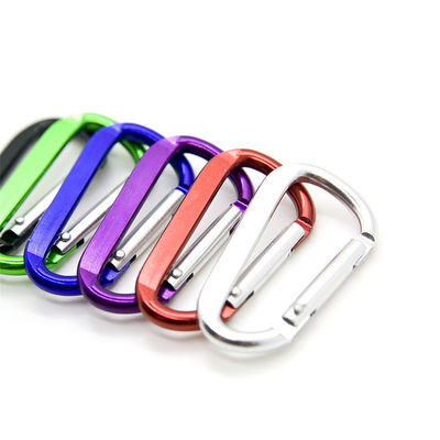 旋回装置の登山の急なホックの注文のロゴ アルミニウムCarabiner Keychainの錠