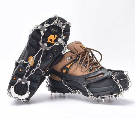 Anti Slip 19 Teeth Outdoor Sports Products SUS304 Ice Snow Grips For Shoes