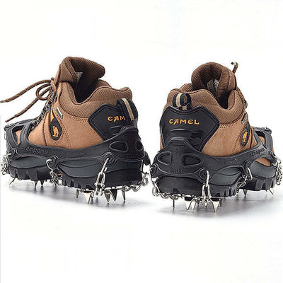 Anti Slip 19 Teeth Outdoor Sports Products SUS304 Ice Snow Grips For Shoes