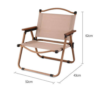 55cm Camping Outdoor Chairs Leisure Kermit Aluminum Folding Beach With Backpack