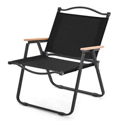 3KG Outdoor Wooden Chair With Arm Rest Odm Aluminum Kermit Adjustable Height Camping