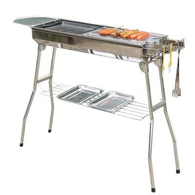 120 X 60CM Portable Outdoor Folding Beach Picnic Table BBQ Roll Up Wooden Folding